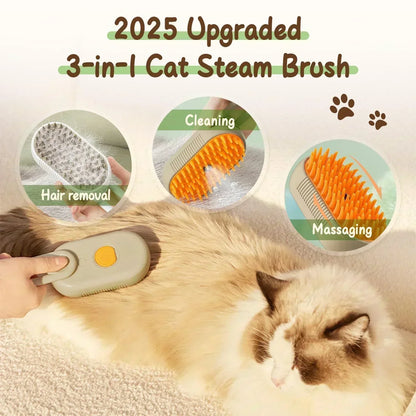 🐱🐶 Többfunkciós kisállat spray masszázsfésű – Szőrtelenítő & Masszázs 💨✨