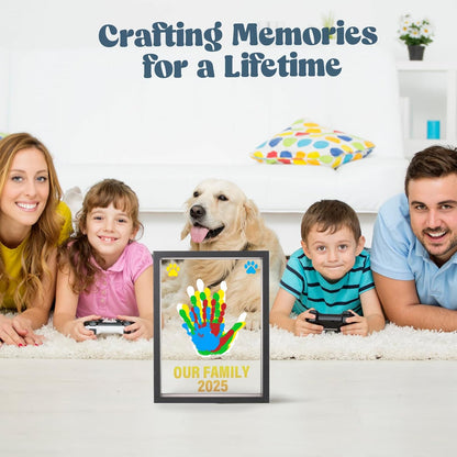 🎁 Családi kézlenyomat készlet 🎨 – Teljesen biztonságos, szagmentes 🖐️✨