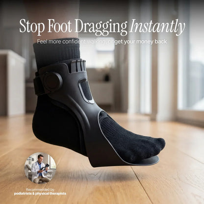 Adjustable Foot Drop Brace with Inflatable Liner