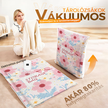 🌸 Helytakarékos vákuum tárolózsákok 💪🌬️