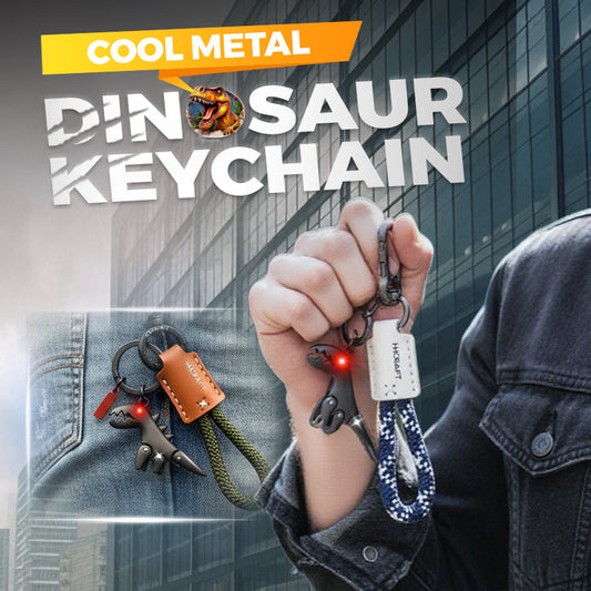 🔥 Alumíniumötvözetből készült dinoszaurusz medál kézzel szőtt karkötővel párosítva 🦖🎁