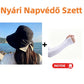 🌞 Széles Karimájú Összecsukható Napszemüveg Kalap Masnival – Utánvéttel elérhető 👒✨