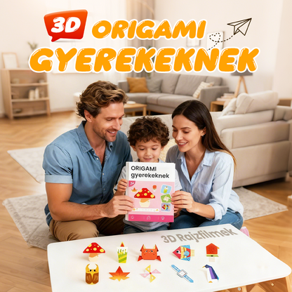 🎄📚 Gyerek origami könyv — 30 origami minta! 👶🧠