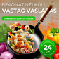 👨‍🍳🍳 Strapabíró, bevonat nélküli vasedény – vastag falú az egyenletes melegítésért, kémiai bevonat nélkül, biztonságos családi főzéshez 🍲✨