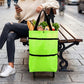 🛍️🌿 Zöld összecsukható bevásárlótáska: Újrahasznosított anyagból ♻️✨
