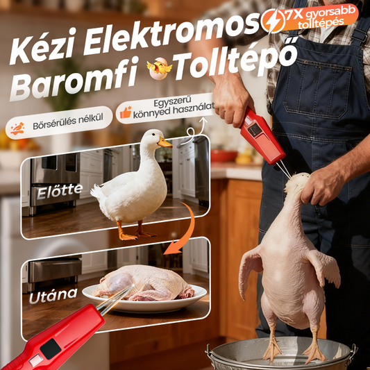 🐔🦆 Elektromos tolltépő – gyors és hatékony baromfi-tisztítás bármikor, bárhol 🏡