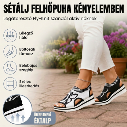 🦋👡 Női szabadidős, nyitott orrú, vastag talpú strandpapucs 🏖️
