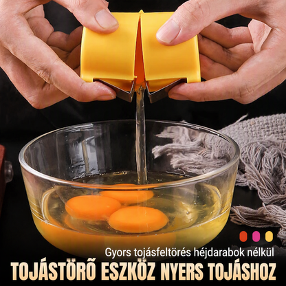 🥚 Tojáshéj-nyitó eszköz – ✨ Tökéletes, tiszta feltörés és zökkenőmentes, profi konyhai élmény 🍳🧼