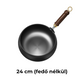 👨‍🍳🍳 Strapabíró, bevonat nélküli vasedény – vastag falú az egyenletes melegítésért, kémiai bevonat nélkül, biztonságos családi főzéshez 🍲✨