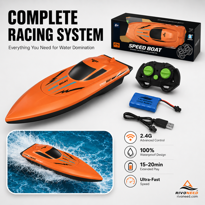 🏖️🌊 Kétmotoros távirányítású hajó – Viharsebességű száguldás és precíz irányítás a vízen 🚤💨