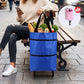 🛍️🌿 Zöld összecsukható bevásárlótáska: Újrahasznosított anyagból ♻️✨