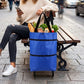 🛍️🌿 Zöld összecsukható bevásárlótáska: Újrahasznosított anyagból ♻️✨
