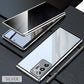 ⚡🧲 Mágneses edzett üveg kétoldalas telefon tok Samsung S23-S25 sorozathoz 📱🛡️