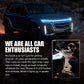 🔥 LED Dinamikus szkennelésű motorháztető-gerenda fénycsík 💡🚗