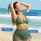 🌞 S-2XL ⛱️ Női Magas Derekú Hálós Bikini Szett 🌊👙