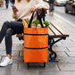 🛍️🌿 Zöld összecsukható bevásárlótáska: Újrahasznosított anyagból ♻️✨