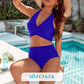 Elegáns tengerparti hát nélküli bikini szett