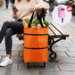 🛍️🌿 Zöld összecsukható bevásárlótáska: Újrahasznosított anyagból ♻️✨