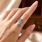 🥰 S925 Sterling Ezüst Kelta Csomós Nyitott Gyűrű 💍✨