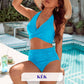 Elegáns tengerparti hát nélküli bikini szett