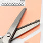 ✂️ Rozsdamentes acél cikkcakk olló (23 cm) – ✨ Precíz, szálkásodásmentes vágás és zökkenőmentes, profi varróélmény 🧵🛡️