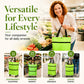 🛍️🌿 Zöld összecsukható bevásárlótáska: Újrahasznosított anyagból ♻️✨