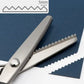 ✂️ Rozsdamentes acél cikkcakk olló (23 cm) – ✨ Precíz, szálkásodásmentes vágás és zökkenőmentes, profi varróélmény 🧵🛡️
