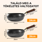 👨‍🍳🍳 Strapabíró, bevonat nélküli vasedény – vastag falú az egyenletes melegítésért, kémiai bevonat nélkül, biztonságos családi főzéshez 🍲✨