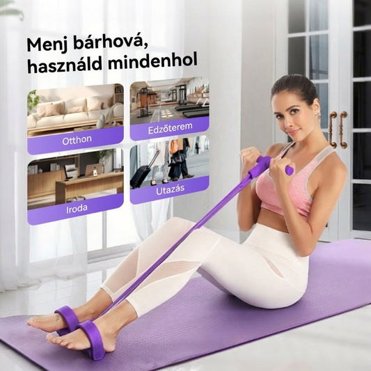 🎁 Vásároljon 1 kap 1 ingyenes! ⏳ Fitness Ellenállás Szalag - 4 Csöves Pedál Bokahúzó