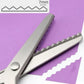 ✂️ Rozsdamentes acél cikkcakk olló (23 cm) – ✨ Precíz, szálkásodásmentes vágás és zökkenőmentes, profi varróélmény 🧵🛡️