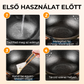 👨‍🍳🍳 Strapabíró, bevonat nélküli vasedény – vastag falú az egyenletes melegítésért, kémiai bevonat nélkül, biztonságos családi főzéshez 🍲✨