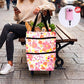 🛍️🌿 Zöld összecsukható bevásárlótáska: Újrahasznosított anyagból ♻️✨