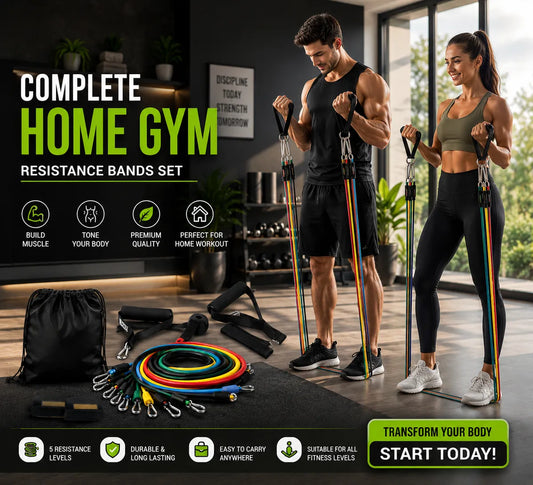 🏋️‍♀️ Ellenállási szalagok edzéshez – 💪 Személyre szabott intenzitás és kényelmes, teljes testet átmozgató formálás 🏠✨