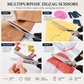 ✂️ Rozsdamentes acél cikkcakk olló (23 cm) – ✨ Precíz, szálkásodásmentes vágás és zökkenőmentes, profi varróélmény 🧵🛡️