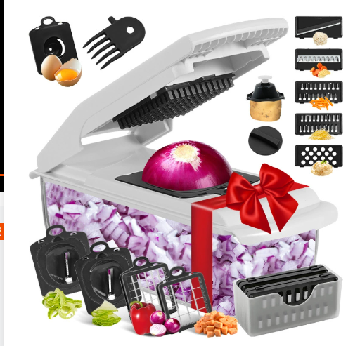 🔪🥗 18 darabos multifunkciós zöldségaprító! ⏱️