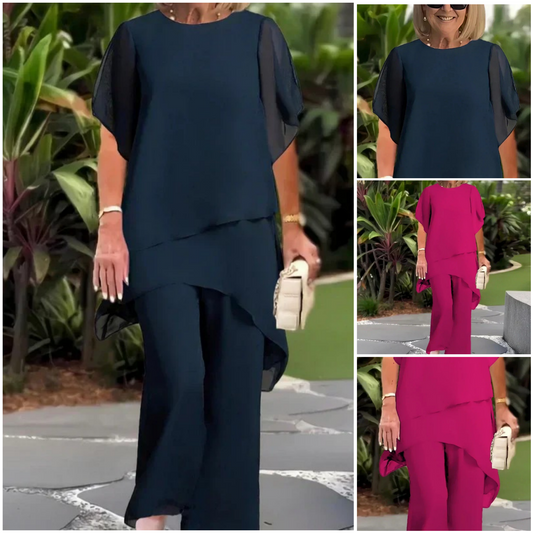 🔥【S-3XL】💖 2025 nyári népszerű, laza két részes szett (felső + alsó)