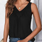 【S-2XL】👚Női V-nyakú Ráncolt Ujjatlan Trikó