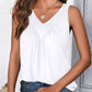 【S-2XL】👚Női V-nyakú Ráncolt Ujjatlan Trikó