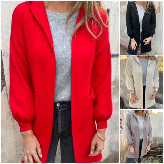 🔥 (S-3XL) 🧥✨ Női Könnyű Kapucnis Középhosszú Kabát