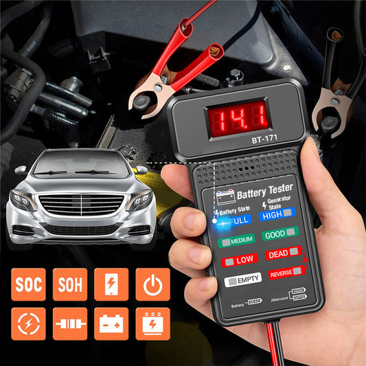 🛠️ Többfunkciós Autós 12V Akkumulátor Tesztelő 🔋🚗