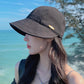 🏖️🌊 Női széles karimájú napellenző sapka – Maximális UV-védelem, légies kényelem ☀️✨