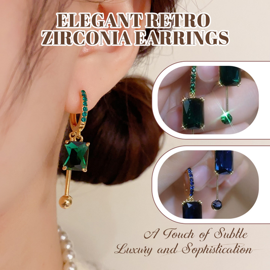 💖 Elegáns vintage szintetikus gyémánt csepp fülbevaló – Káprázatos fényűzés, időtlen báj 💎✨