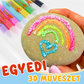 🔮Varázstoll – Rajzolj 3D-ben egyetlen vonással!🎄 Csináld magad: buborékos popcorn rajztollak