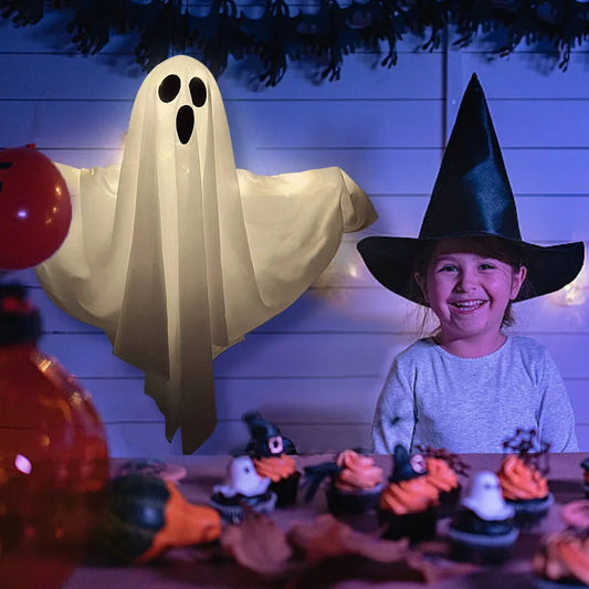 🎅🎃 Lógó Horror kellékek fényekkel Halloweenre 👻
