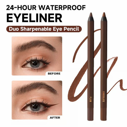 🔥 VÁSÁROLJ 1 KAPSZ 1 INGYEN ✏️👁️ 24 Órás Vízálló Szemhéjtoll Duó – Élezhető Szemceruza 🙋💕
