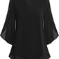 🔥 [S-2XL] 👚💖 V-nyakú sifon ing