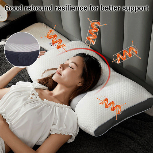 🌬️🌿 Antibakteriális nyakmasszázs párna – Nyaki támogatás, relaxáló, jobb alvás! 🛏️💤