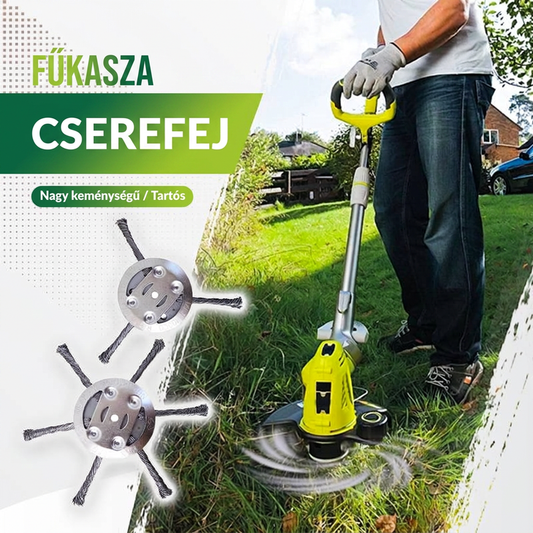 🔥 Cérnavágó Póthegy - Acél Drót Fűvágó Fej | Raktáron 🌿✂️📦