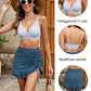 🌊🌞 Gingham magas derekú haskontrollos bikiniszett 👙