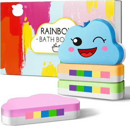 🌈🛁 Vidám formájú, színes fürdőbomba 🧼💕